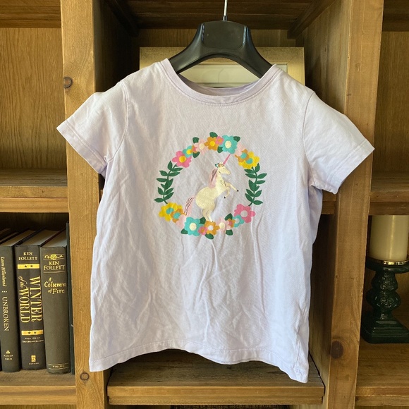 Hanna Andersson Lilac Unicorn T-Shirt Size 10 -X2 - Picture 5 of 5